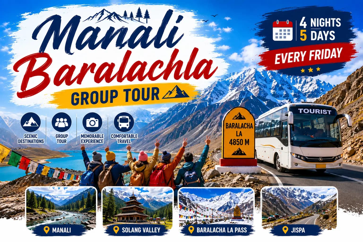 Manali Baralachla Group Tour