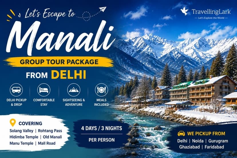 Delhi to Manali Group Tour Package